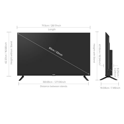 Xiaomi Smart TV A 80 cm (32) HD Ready Smart Google LED TV L32MA-AIN (Black)